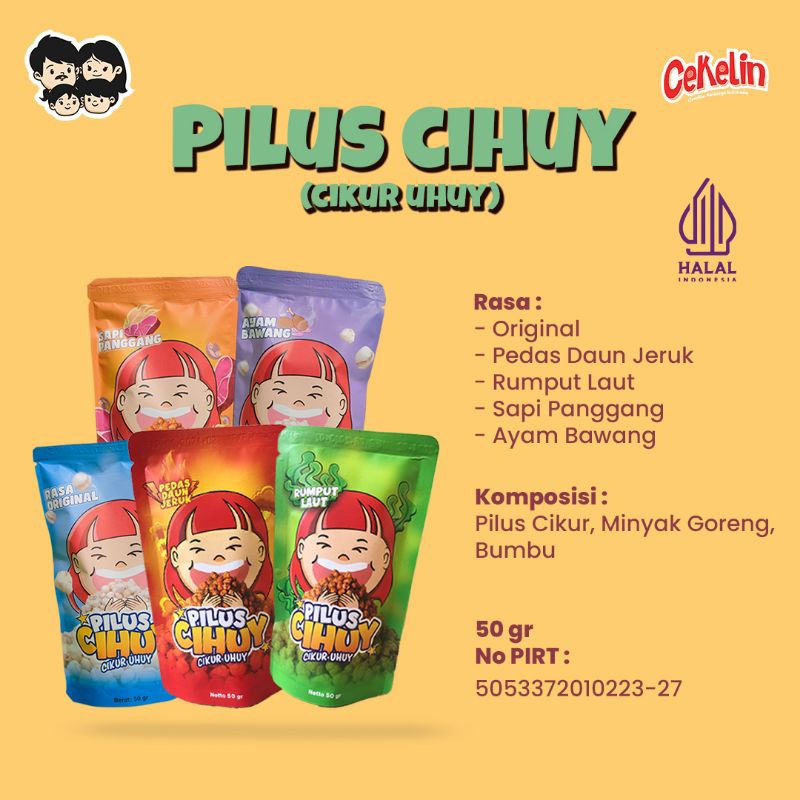 

cekelin pilus cihuy cikur uhuy cemilan keluarga Indonesia