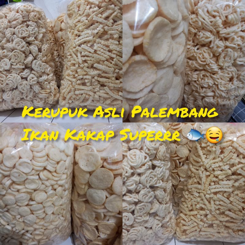 

KERUPUK ASLI PALEMBANG IKAN KAKAP SUPER KEMASAN 500gr ALL VARIAN