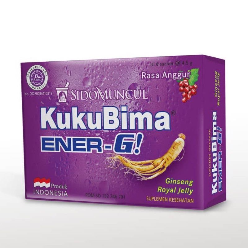 

Minuman Sachet KukuBima ENER-G Rasa Anggur