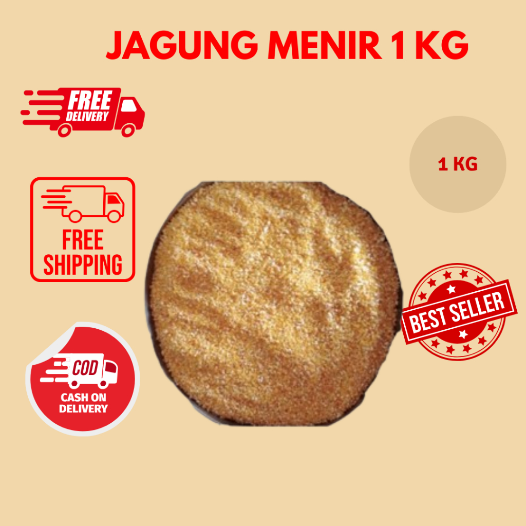 Jagung Menir - Giling untuk Pakan Ternak - Burung - Unggas 1 kg