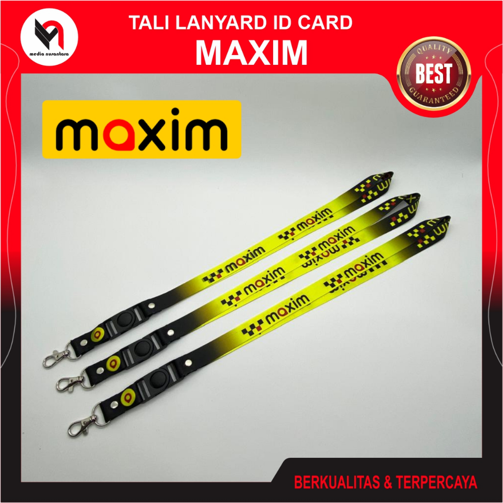 MAXIM Tali Lanyard ID Card Logo Maxim