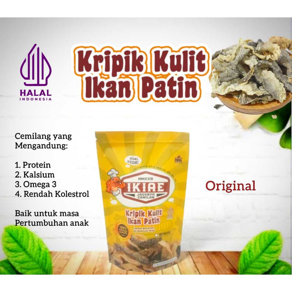 

IKIAE KRIPIK KULIT IKAN PATIN ORIGINAL BERAT 50 GRAM