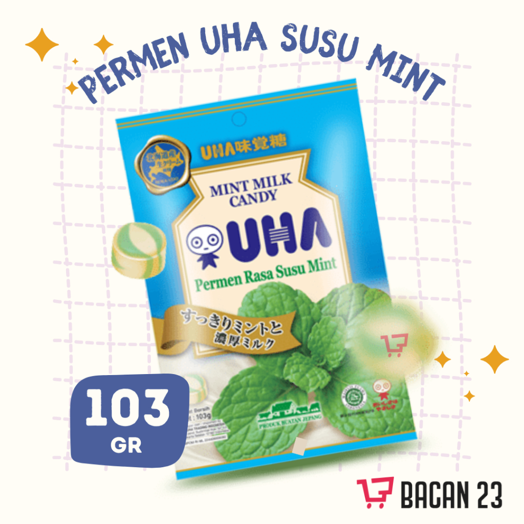 

Permen UHA Milk Candy Rasa Mint Milk (103gr) / Permen Susu Jepang Rasa Mint