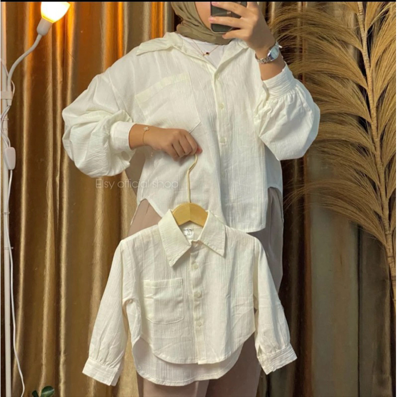 Mecca Blouse Couple Linen Crinkle