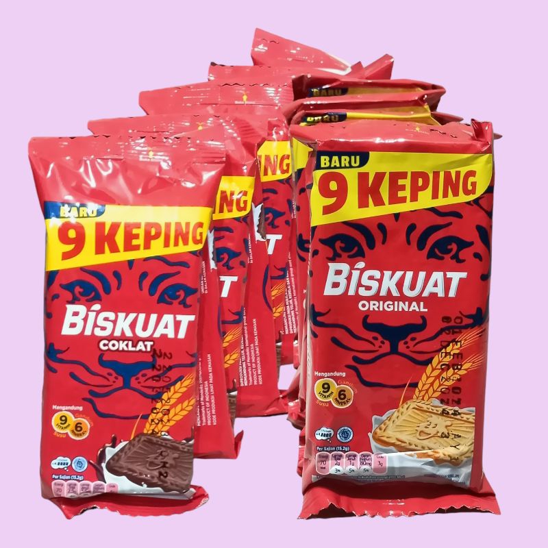 

BISKUAT Energi Original & Coklat Biskuit 30 gr [10 pcs/renceng]