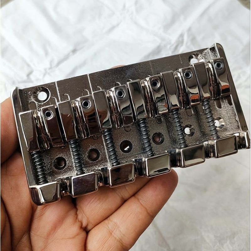 Bridge Bass 6 string Cosmo Black nikel Original