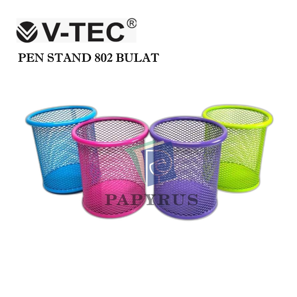

DESK ORGANIZER / PEN HOLDER / PEN CUP / WADAH ALAT TULIS / TEMPAT ALAT TULIS / PEN STAND V-TEC 802 BULAT / 804 KOTAK
