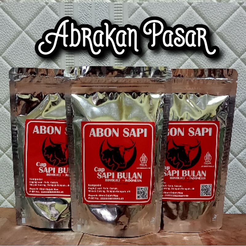 

ABON SAPI TANPA SERAT Cap SAPI BULAN, Berat 250g