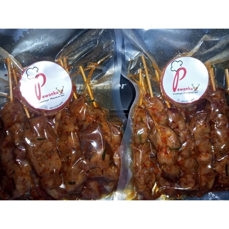 

Sate Pedas Manis Bali (Daging Ayam) + Sambal Matah