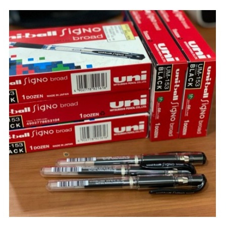 Ballpoint UNIBALL SIGNO Broad/Pulpen UNIBALL SIGNO Hitam 153