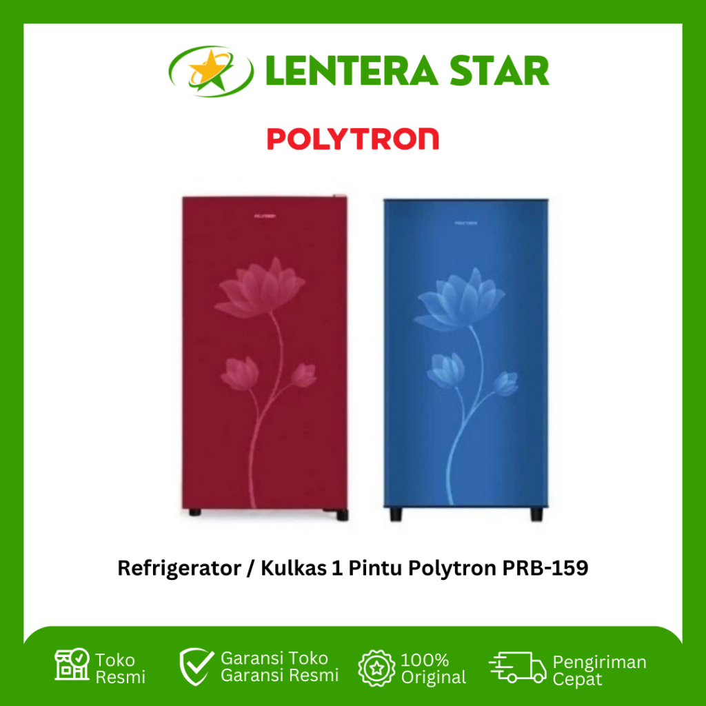 Refrigerator / Kulkas 1 Pintu Polytron PRB159 PRB-159 PRB 159