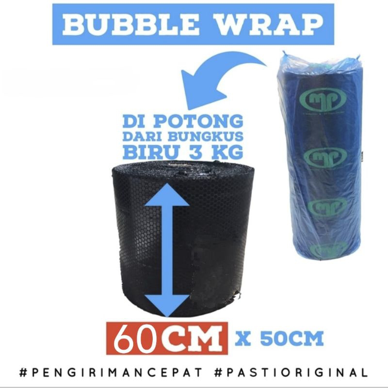 

Bubble Wrap Mulia Pack Hitam 60cm x 50m Bubble Wrap Tebal MP