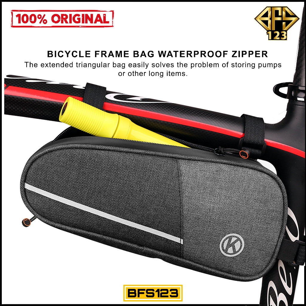 Tas Frame Sepeda MTB Roadbike Model Tabung Segitiga Size Besar