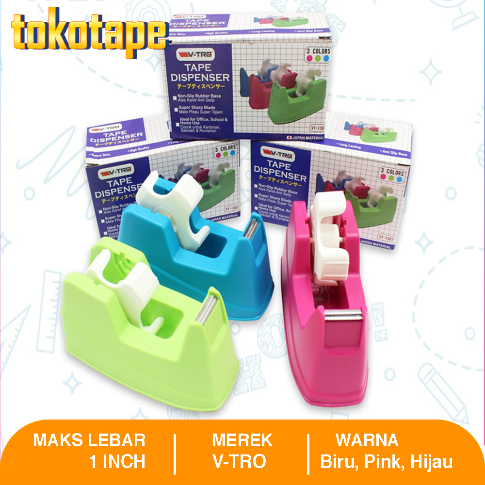 

DISPENSER TEMPAT ISOLASI LAKBAN 1 INCH / DISPENSER LAKBAN 1 INCH VTRO