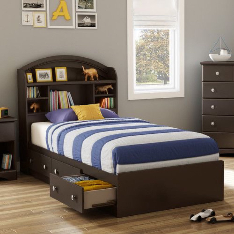 Tempat Tidur Minimalis Jati Divan Jati Laci