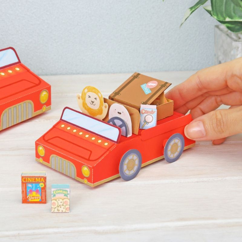 Papercraft Convertible Car Kerajinan Kertas