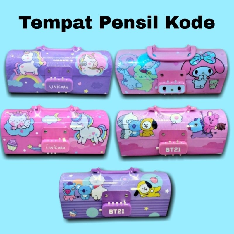 Tempat Pensil Kode / Kotak Pensil Bertingkat