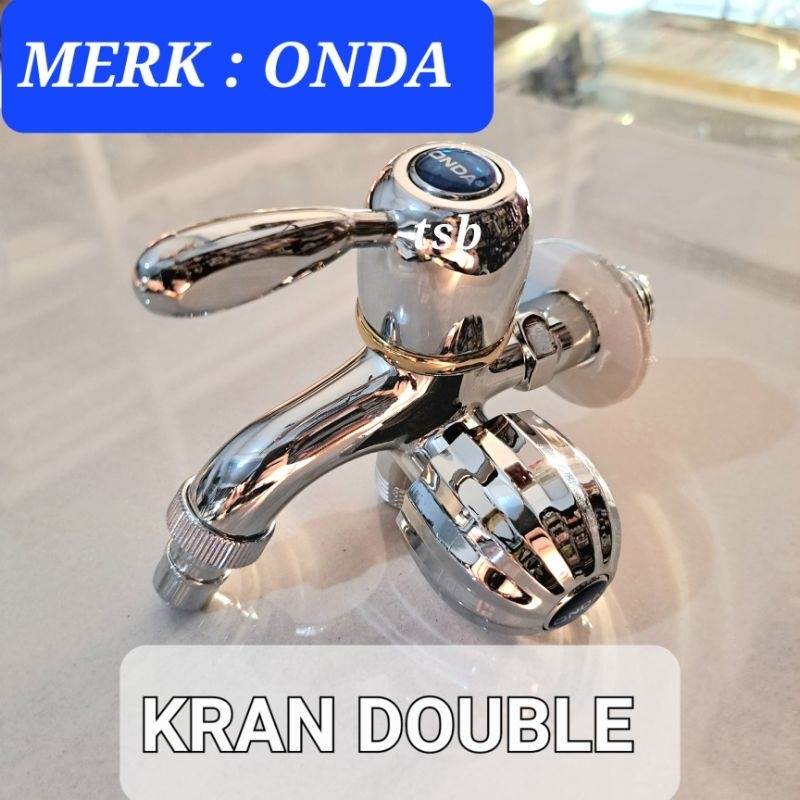 KERAN KRAN SHOWER DOUBLE DOBEL MIX CABANG ONDA ½"
