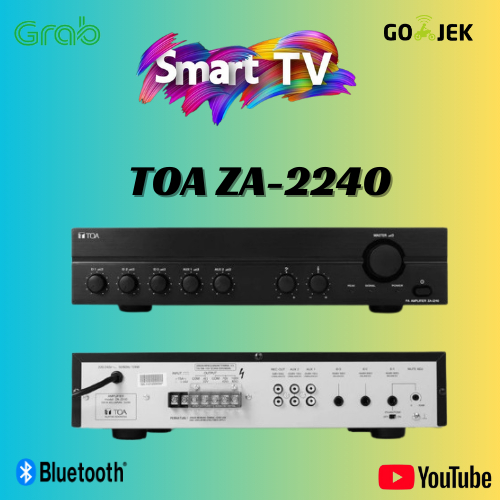 AMPLIFIER TOA ZA-2240 / ZA 2240 / ZA2240 HIGH PERFORMANCE 120 WATT AMPLIFIER AUDIO RESMI TOA