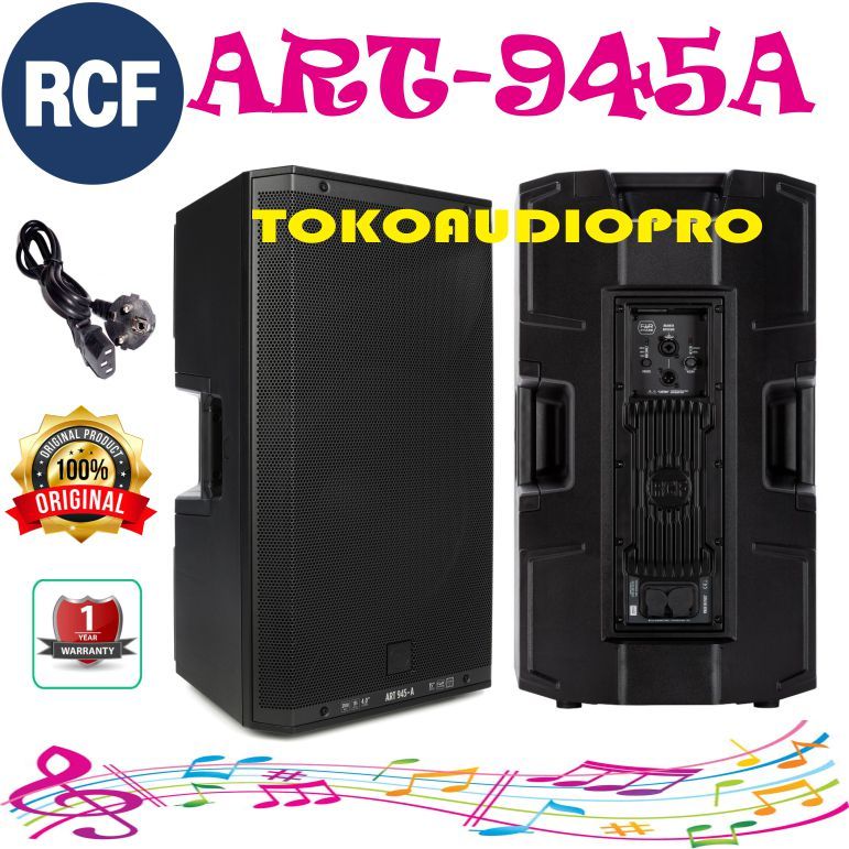 Speaker RCF ART945A 2-Way 15 Inch Speaker Aktif Original RCF ART-945A