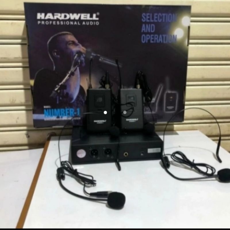 HARDWELL MIC WIRELESS NUMBER 1 CLIP ON HEAD SET ORIGINAL HARDWELL