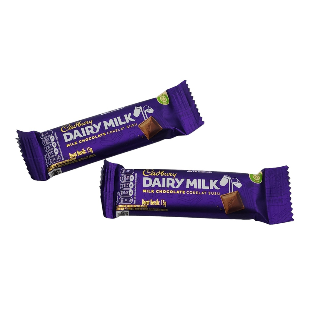 

Cadbury Dairy Milk 11gr Mini Chocolate - 1 Pcs -Coklat Susu Milk Chocolate Halal Lembut