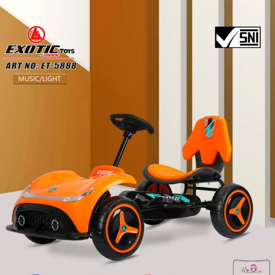Sepeda Anak Roda 3 Tiga Gokart Gowes Anak Model Baru Exotic ET-5888