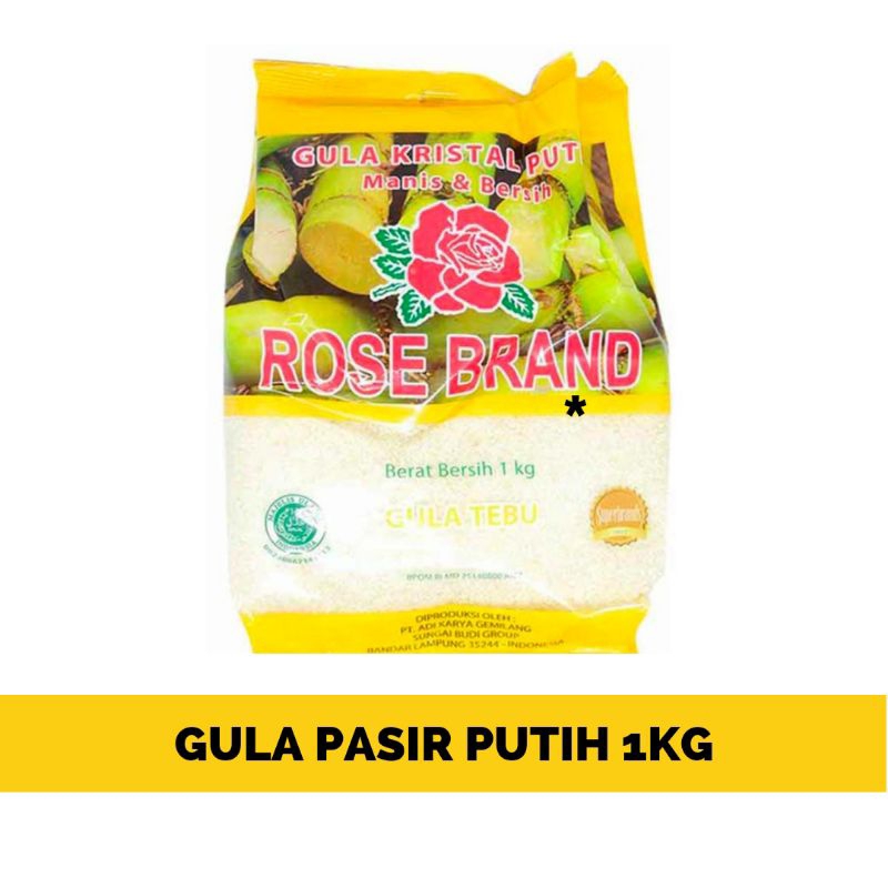 

Rose Brand Gula Pasir Kuning 1Kg