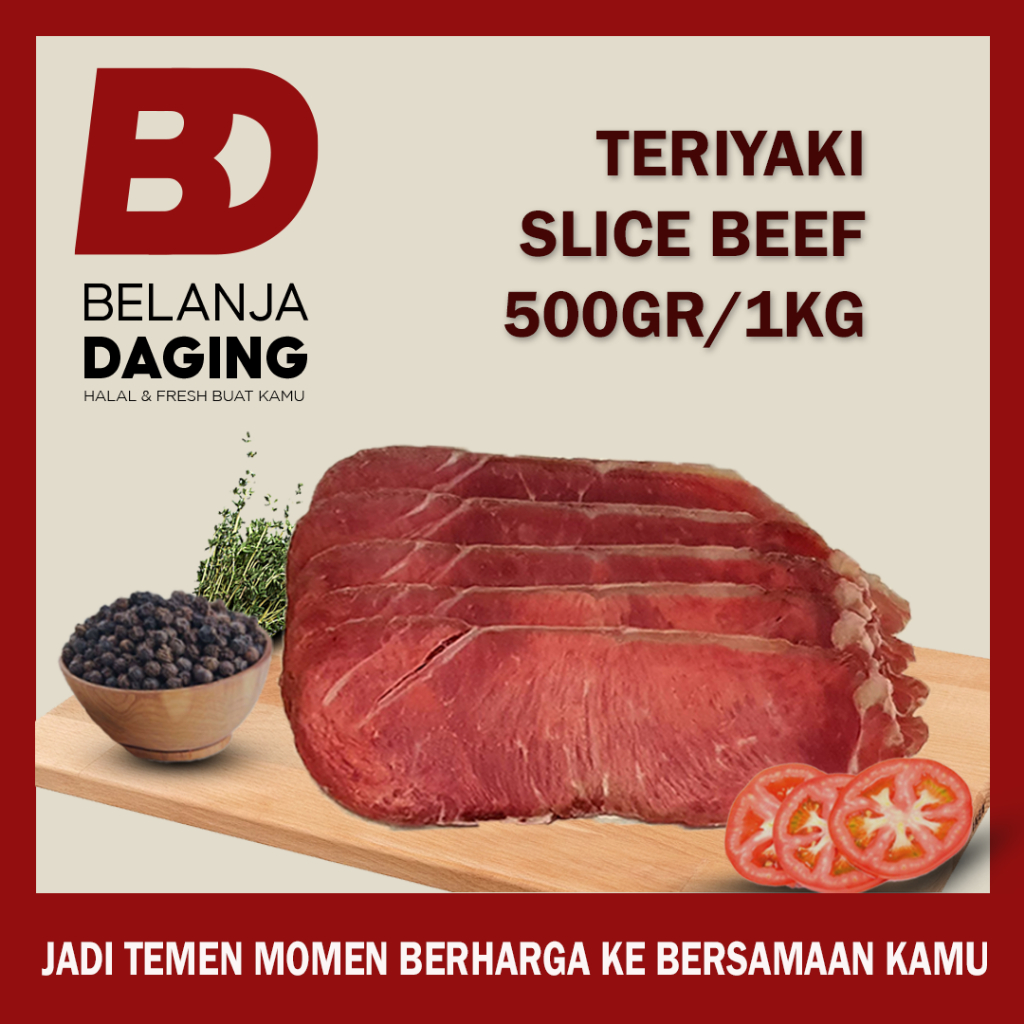 

slice beef non fat bbq/shabu shabu/sukiyaki/yakiniku/teriyaki 500gr