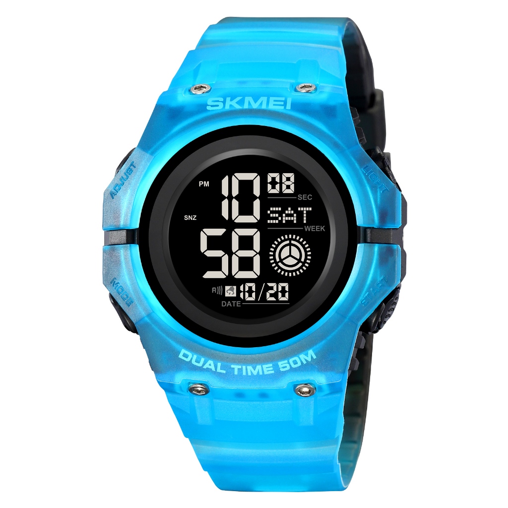 SKMEI 2261 Jam Tangan Pria Digital Sport Watch Anti Air 5 Bar MGOS-Biru Terang