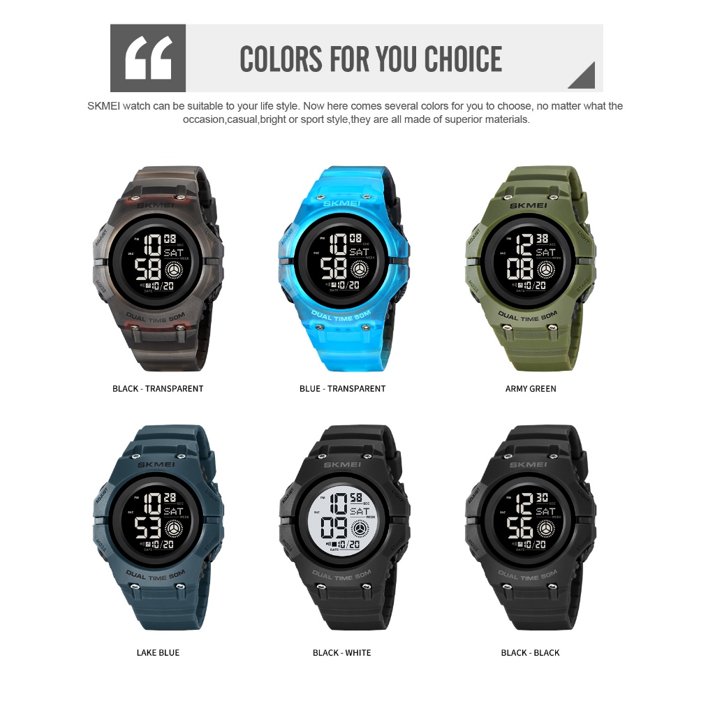 SKMEI 2261 Jam Tangan Pria Digital Sport Watch Anti Air 5 Bar MGOS-6