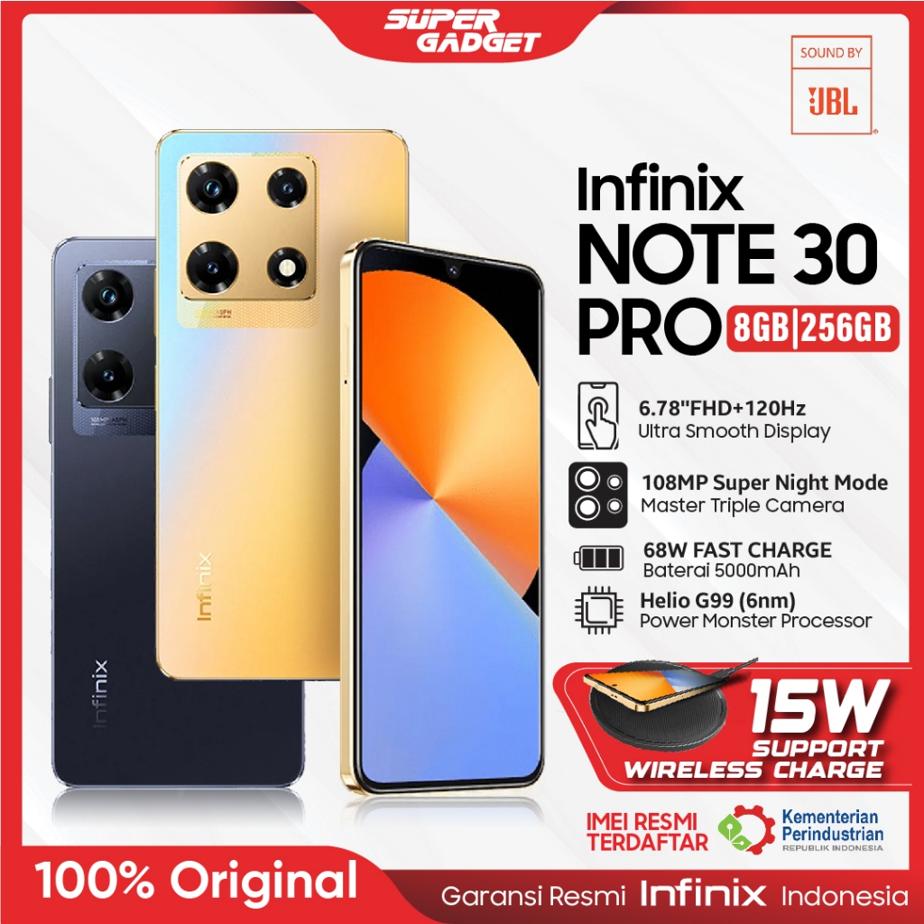 Infinix Note 30 Pro 8/256 GB RAM 8 ROM 256 8GB 256GB HP Smartphone Android