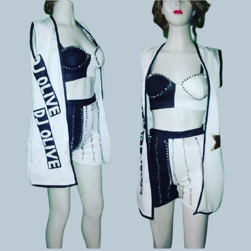 kostum dj dancer penyanyi baju wanita modern custom made maker