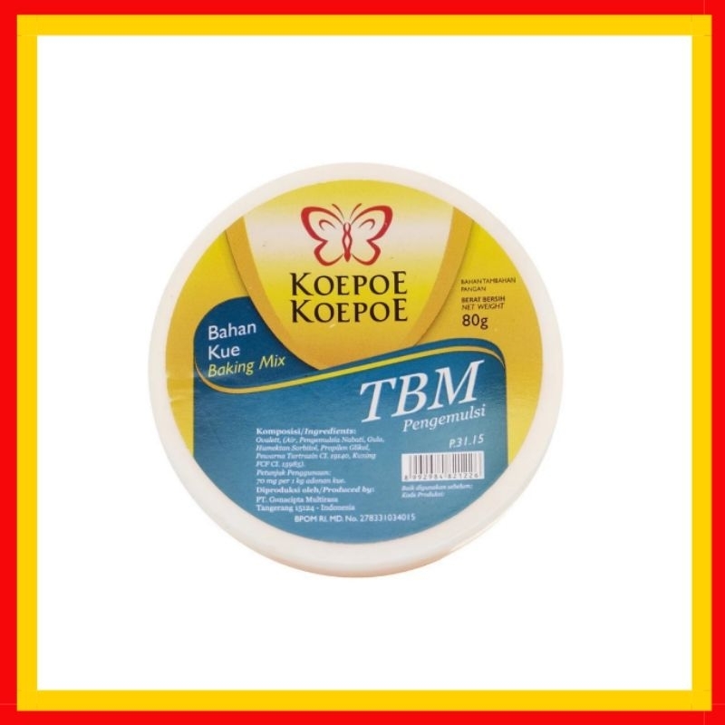 

TBM Koepoe Koepoe 80gr / Pengembang Kue Kupu Kupu || ASENDO