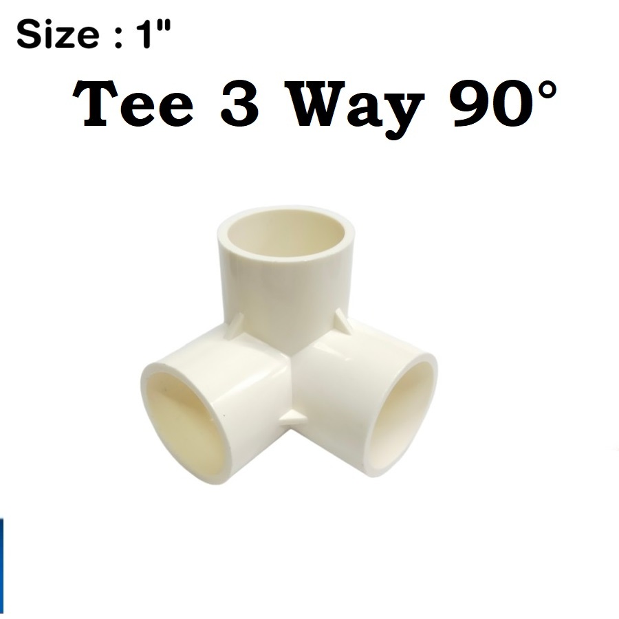 Tee Elbow - Tee 3 Way 90° 1 Inch Tee Elbow 1" Nakama Putih / AQC240104