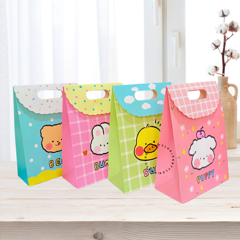 

Paper Bag Tutup Motif Karakter Lucu / Goodie Bag / Tas Kado Ulang Tahun