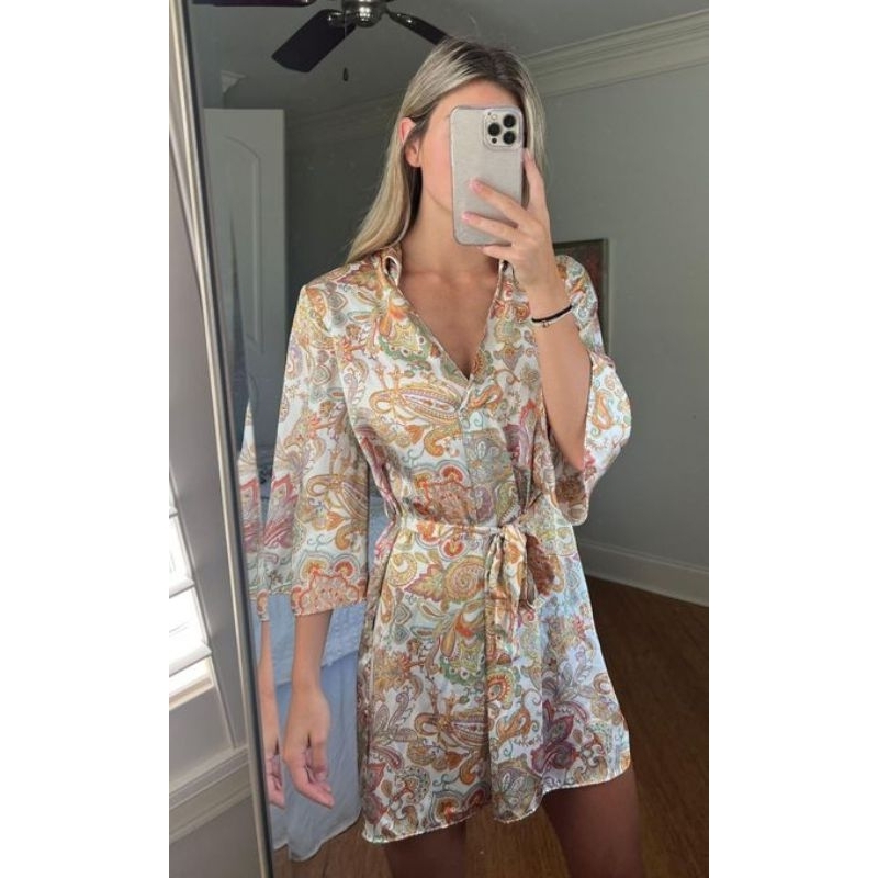 Zara satin silk dress or tunik