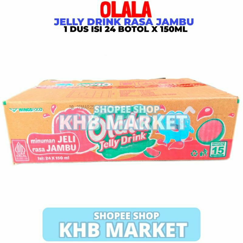 

Olala Jelly Drink Rasa Jambu 1 Dus 24 Botol 150ML