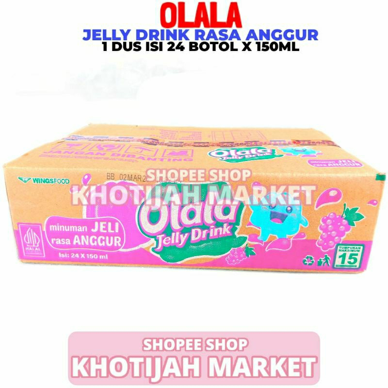 

Olala Rasa Anggur 1 Dus Isi 24 Botol 150ML