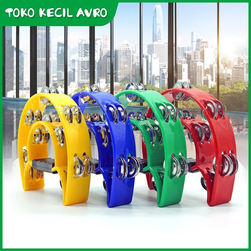 Tambourin / Kecrekan Berkualitas COD/Tambourine Instrument Alat Musik Tamborin Alat Musik Kecrek Kec