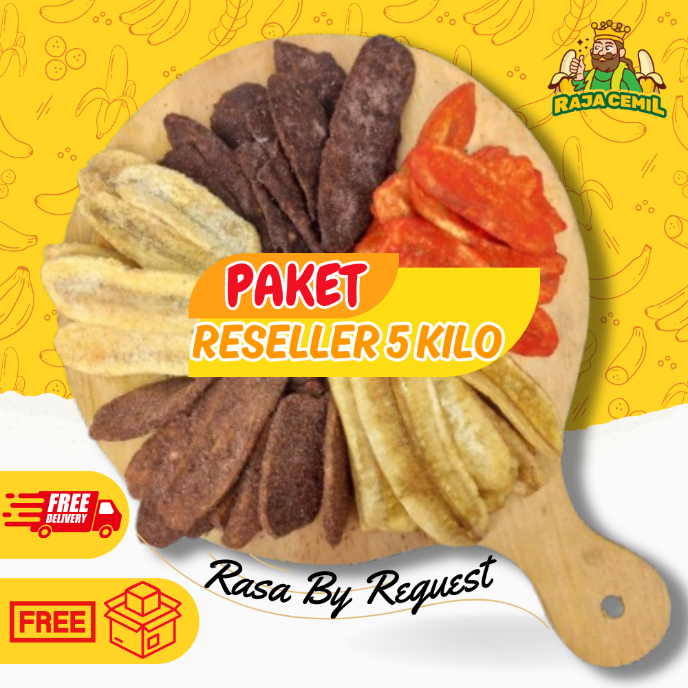 

Paket Reseller 5kg Keripik Pisang