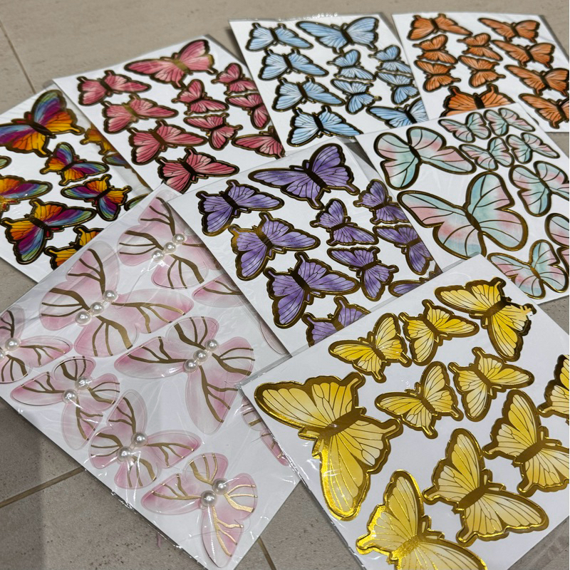 KUPU KUPU kertas buket topper , butterfly topper hiasan buket