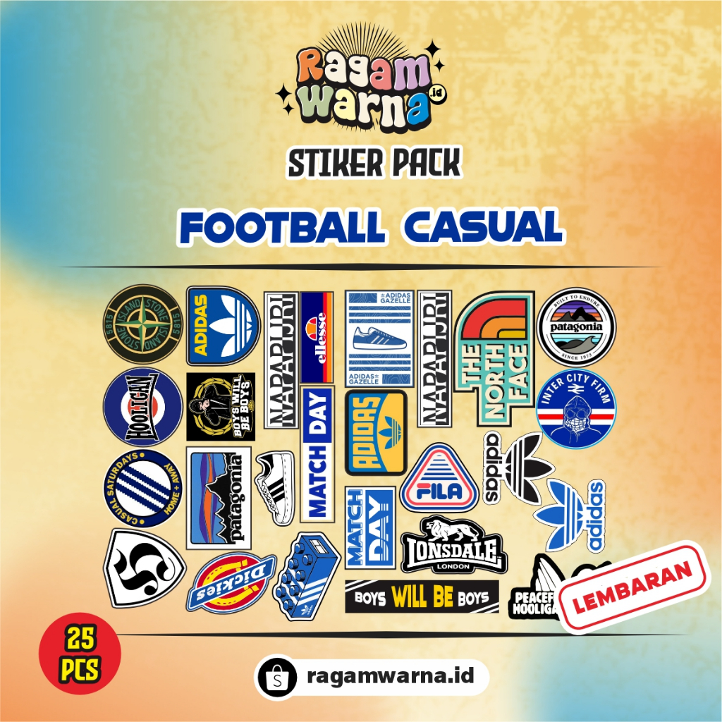 

Stiker Pack Lembaran FOOTBALL CASUAL - STIKER FOOTBAL CASUAL, STIKER LAPTOP, AKSESORIS HP, HELM