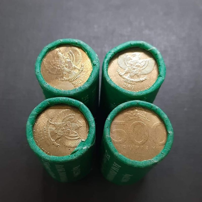 Uang Koin Kuno 500 Rupiah Melati Kecil ROLL