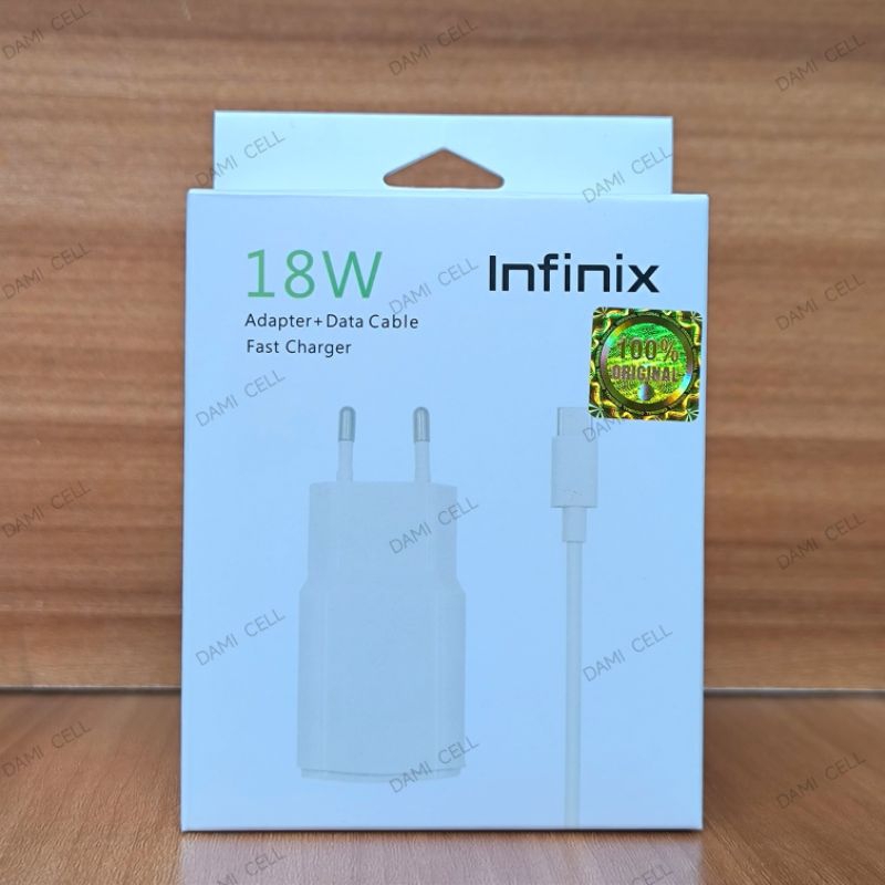 Charger Infinix Type C Fast Charging 18W Original 100%