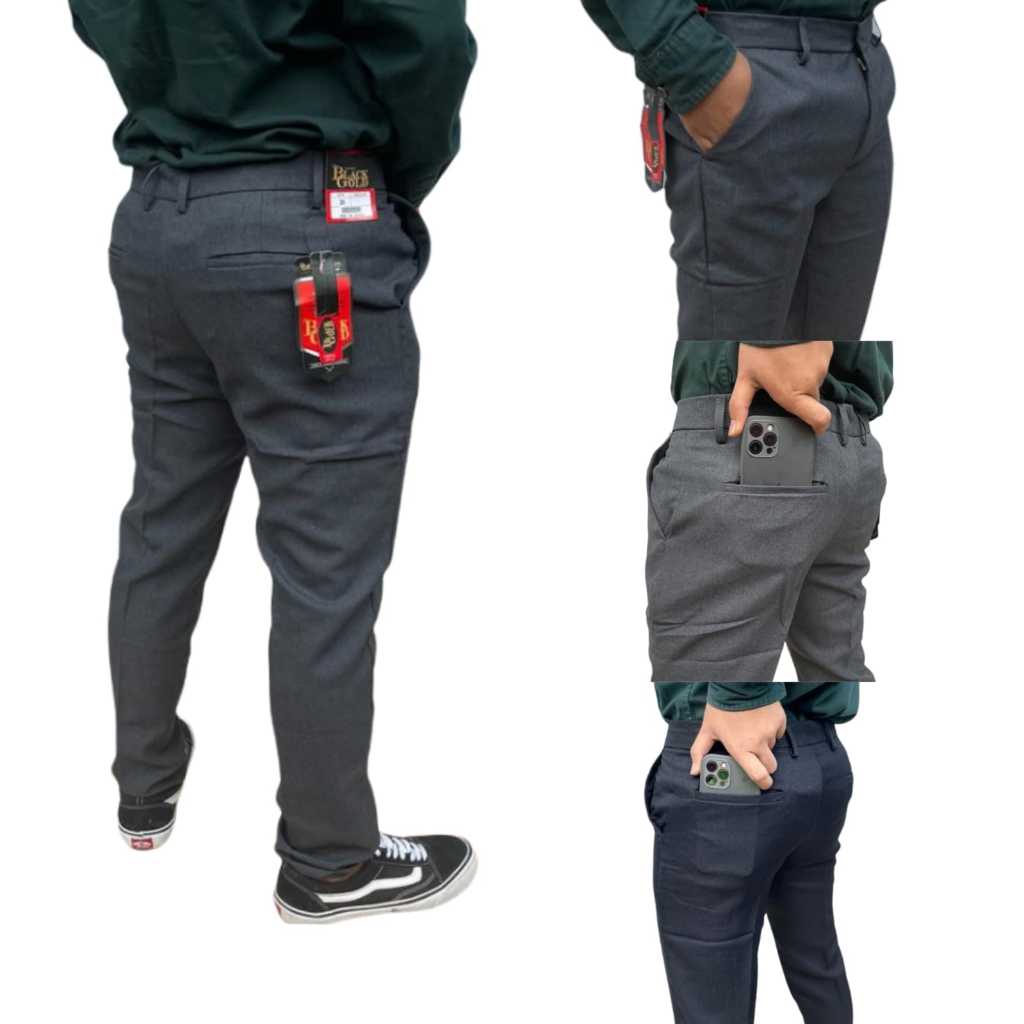 CELANA PANJANG BAHAN SLIMFIT PRIA