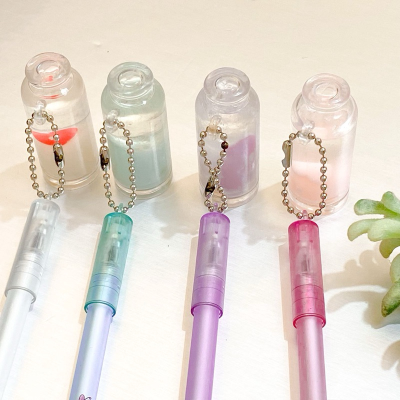 

12 Pcs Pulpen Gantung Gel Botol Susu / 1 Pack Pulpen Botol Susu