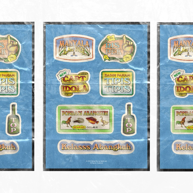 

A5 Stiker Pek Ilmu Padi Abangku by Gadisikal | Vinyl Stickers | Journaling | Accessories