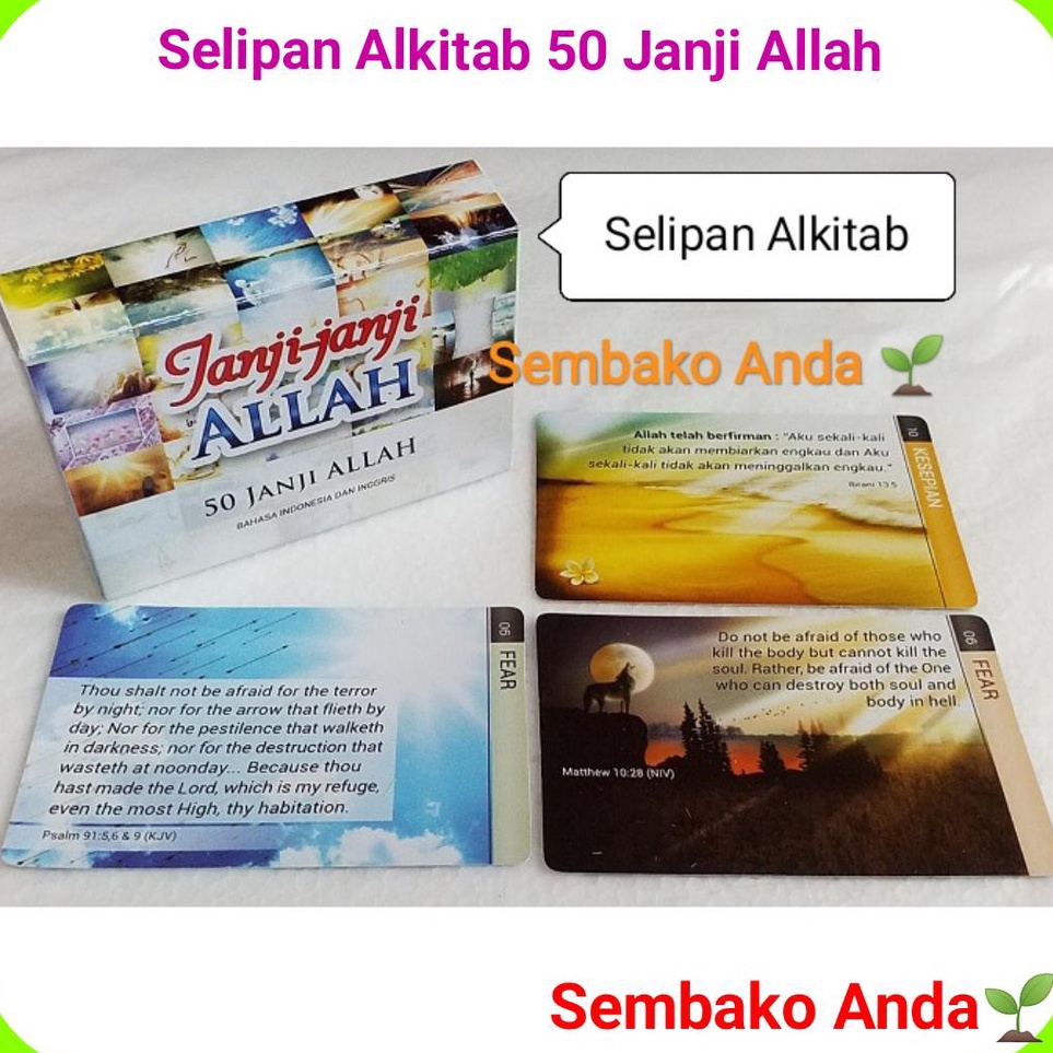 

Spesial Bulan Ini A Kartu Ayat Hafalan Alkitab 2 Dua bahasa Inggris Indonesia 5 JanjiJanji Allah Selipan buku ayat Alkitab Bookmarks Pembatas buku