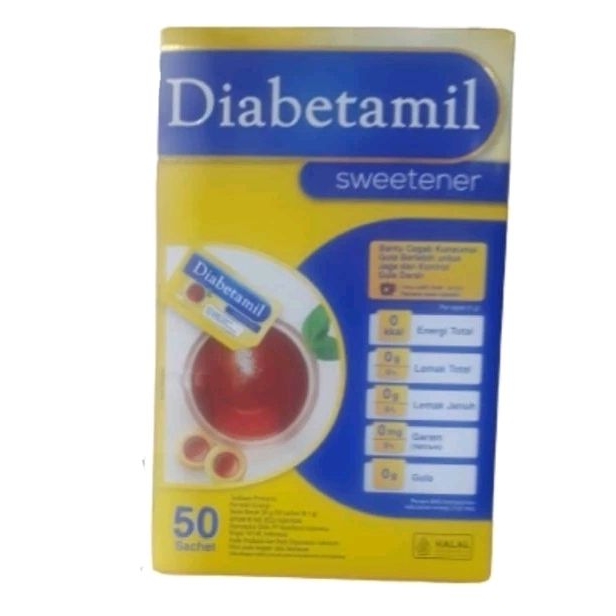 

gula diabetamil sweetener isi 50 pcs